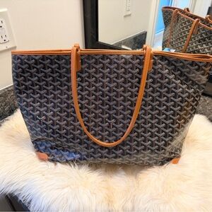 Goyard Artois MM zipper tote classic gold black tan